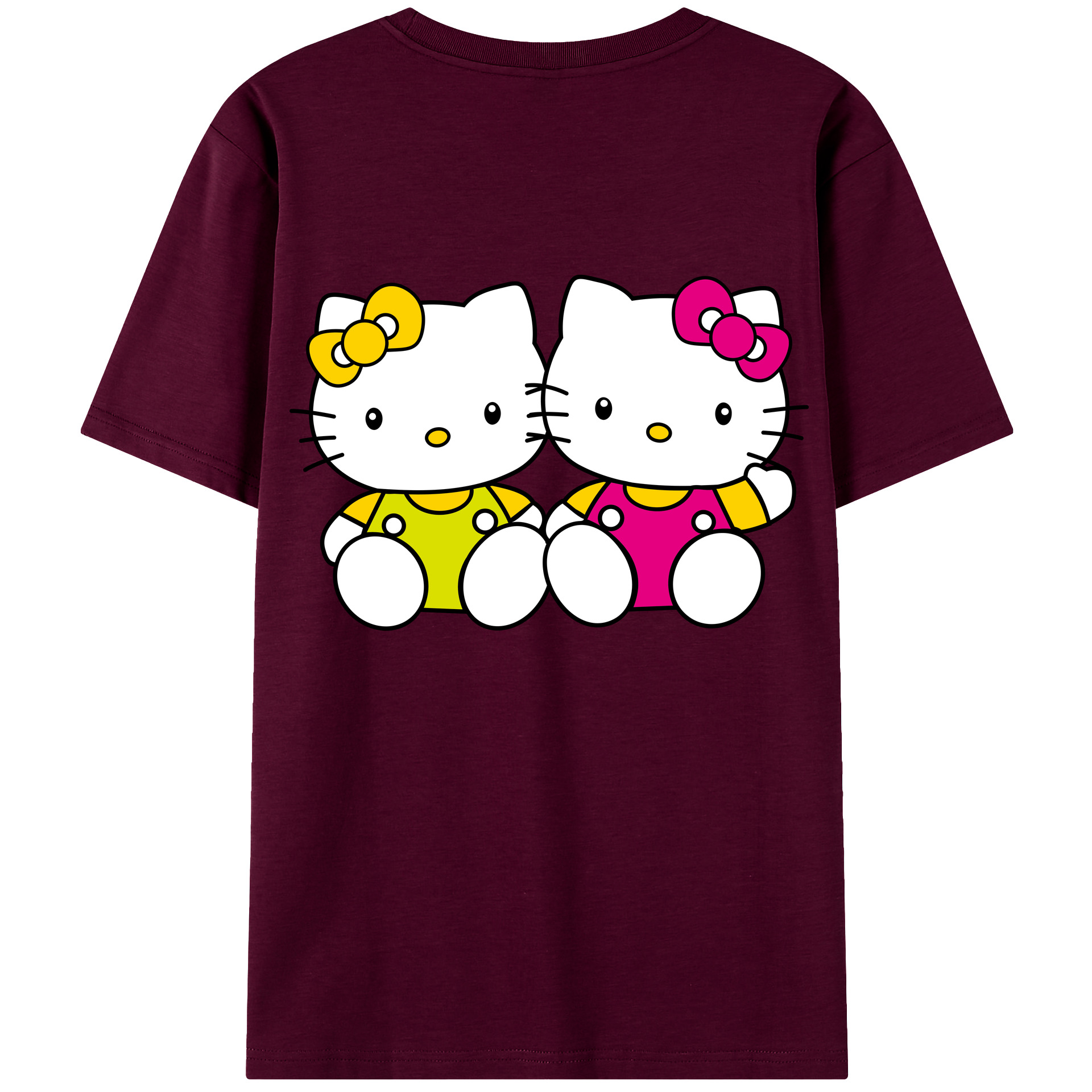 （画像用） Hello Kitty ハローキティ レディース半袖Tシャツ(バックプリント)